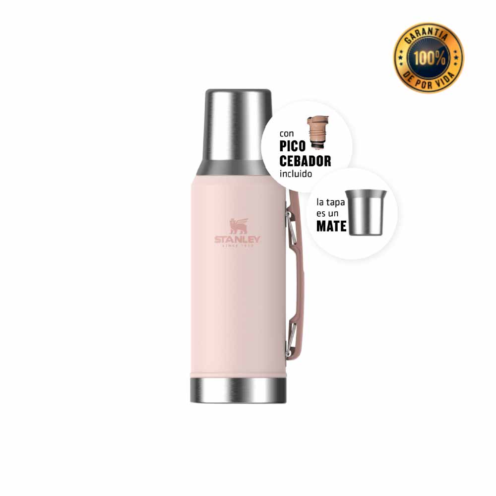 Termo mate system 1.2 litros color rosa