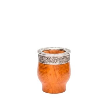 Mate imperial algarrobo virola acero cincelado