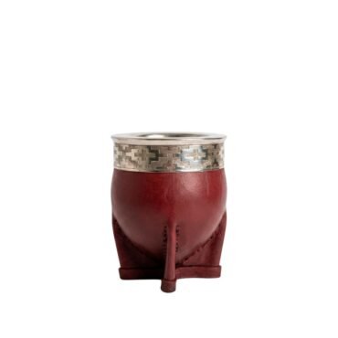 Mate imperial bordo virola alpaca lisa