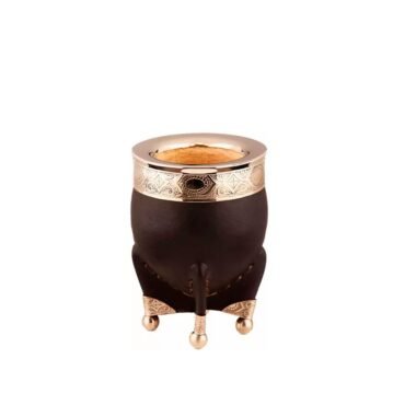 Mate imperial negro pata puntas de alpaca