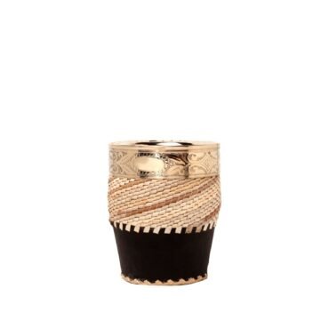 Mate imperial rela tejido virola alpaca cincelada