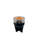 Mate imperial negro virola acero con dije