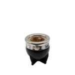 Mate imperial marron virola acero con dije