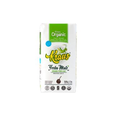 Yerba mate Kraus pura hoja organica 500 gr