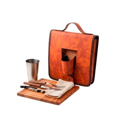 Set de asado maletin con destapa corcho