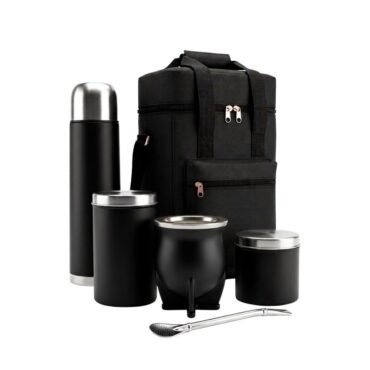 Combo matero eco Mr. Mate negro personalizable